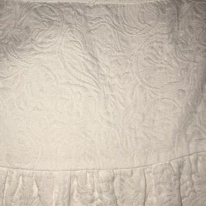 J. Crew Skirts - JCrew White Matelasse Drop Waist Skirt, Size 2 J. Crew Skirts - JCrew White Matelasse Drop Waist Skirt, Size 2